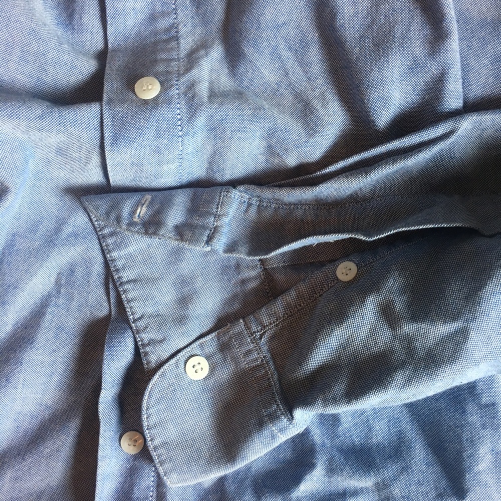 Blue button up - Picture 3 of 4